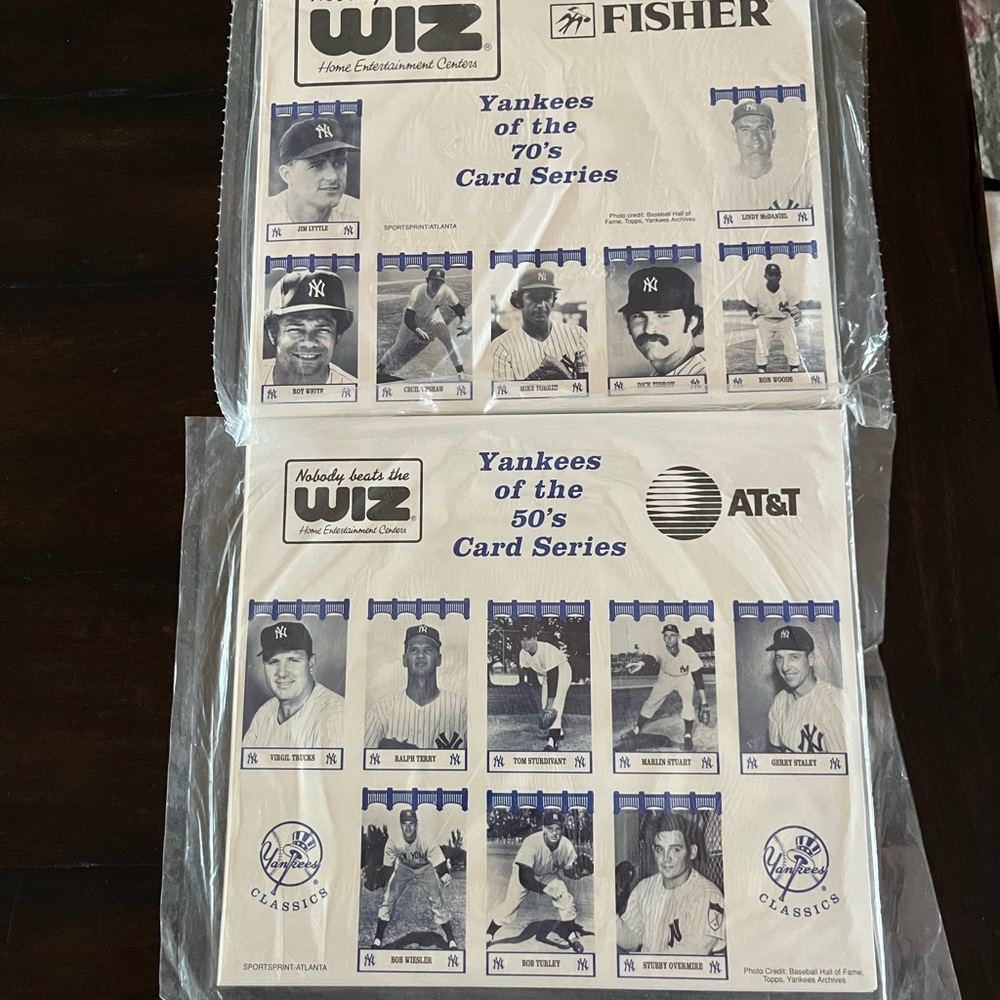 Wiz Fisher and AT&T Yankees Card Series Packs - White/Blue